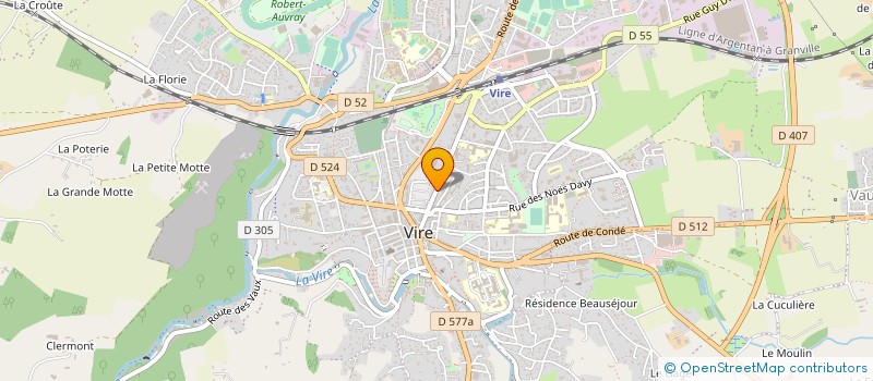 localisation de l'entreprise CAB.SA.FE. à VIRE-NORMANDIE
