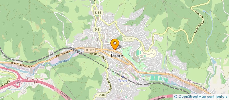 localisation de l'entreprise CAB VALANTIN ET BERGER à TARARE
