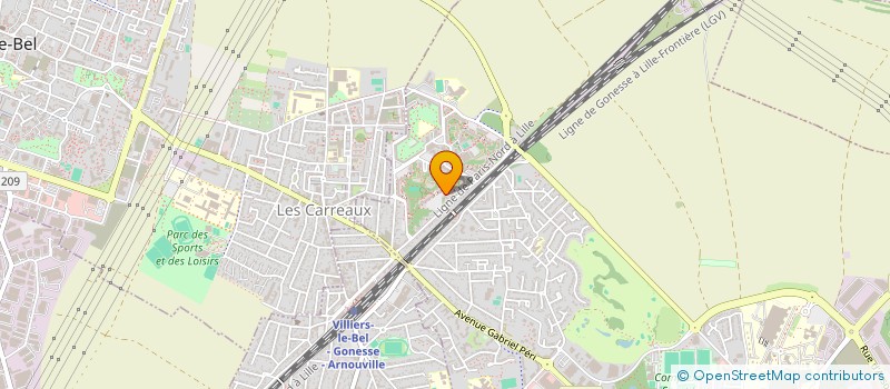 localisation de l'entreprise CAB4U à GONESSE