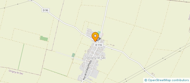 localisation de l'entreprise CABA  ORIGNY-LE-SEC
