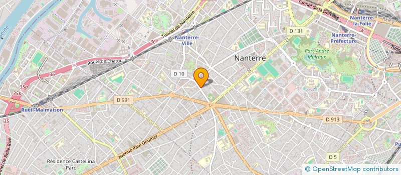 localisation de l'entreprise CABAKO LES TROIS VILLAGES L' AFRIQUE EN MOUVEMENT  NANTERRE