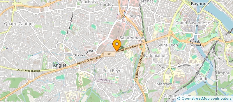 localisation de l'entreprise CABALLERO FRERES à BAYONNE