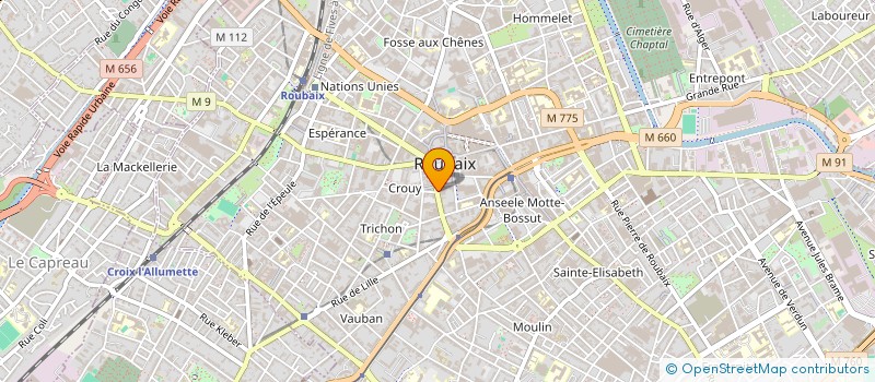 localisation de l'entreprise CABAN  ROUBAIX