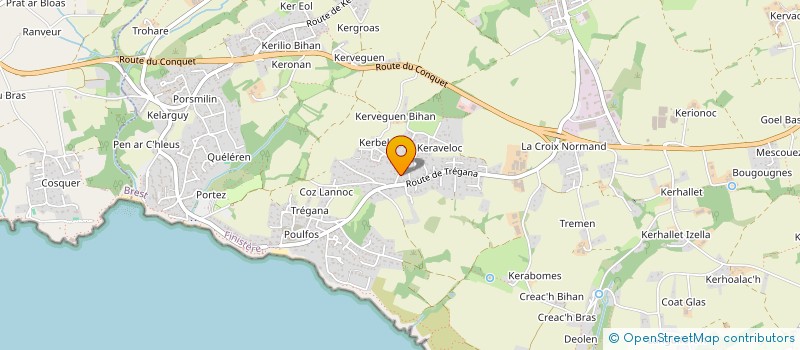 localisation de l'entreprise CABAN'OCEANE  LOCMARIA-PLOUZANE