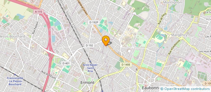 localisation de l'entreprise CABANAC CONSEIL EN GESTION DE PATRIMOINE ET D'ENTREPRISE à EAUBONNE