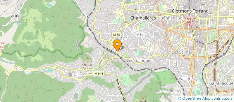 localisation de l'entreprise CABANE à CHAMALIERES