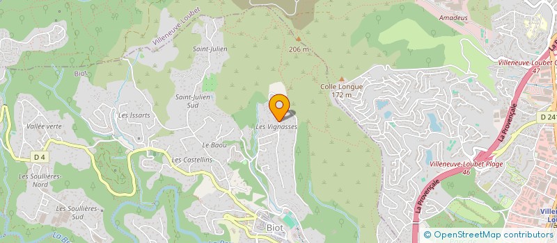 localisation de l'entreprise CABANE  BIOT