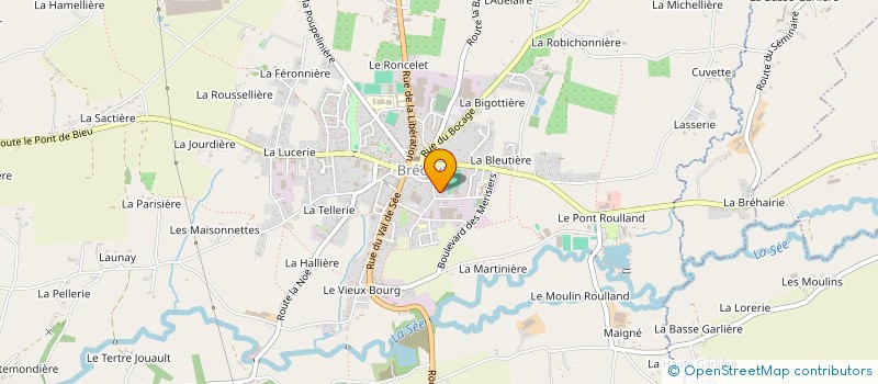 localisation de l'entreprise CABANE  BRECEY