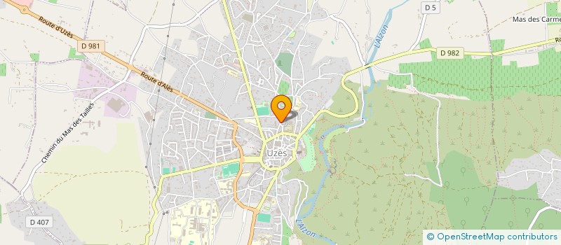 localisation de l'entreprise CABANE  UZES