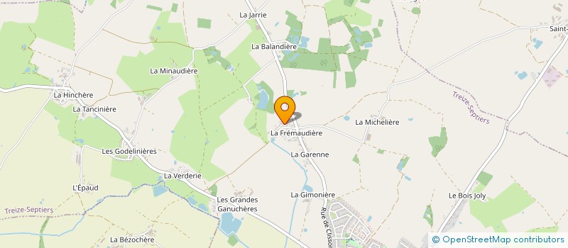 localisation de l'entreprise CABANE A PENSEES à TREIZE-SEPTIERS