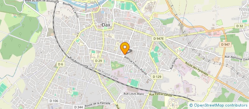 localisation de l'entreprise CABANE CLAOUEY  DAX