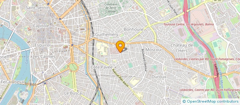 localisation de l'entreprise CABANER INVEST à TOULOUSE