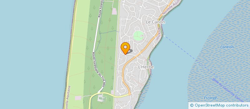 localisation de l'entreprise CABANES AU CAP  LEGE-CAP-FERRET