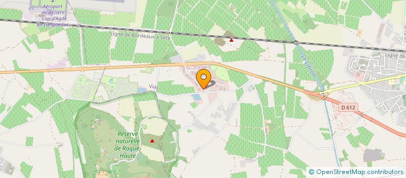 localisation de l'entreprise CABANIE FRERES à VIAS