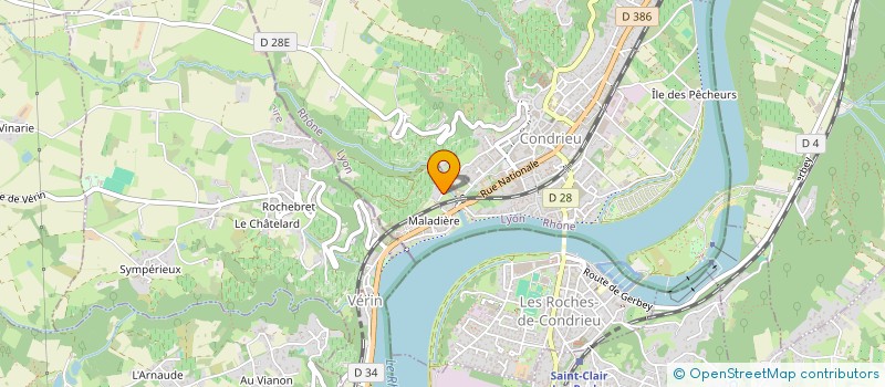 localisation de l'entreprise CABANINA  CONDRIEU