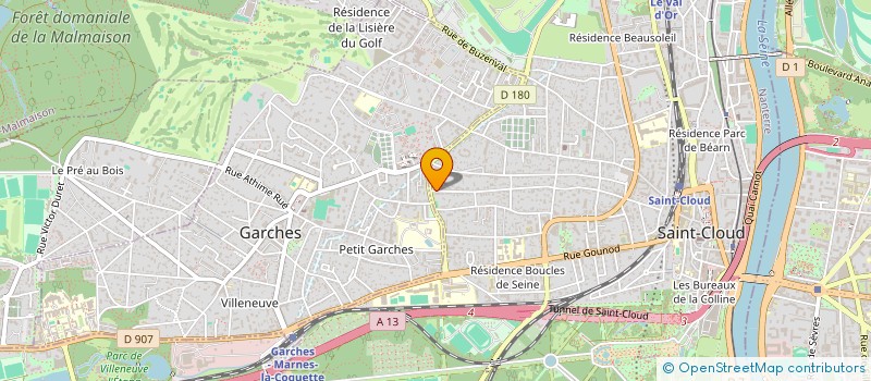 localisation de l'entreprise CABANN à SAINT-CLOUD