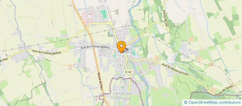 localisation de l'entreprise CABANNE & FILS  PONTACQ