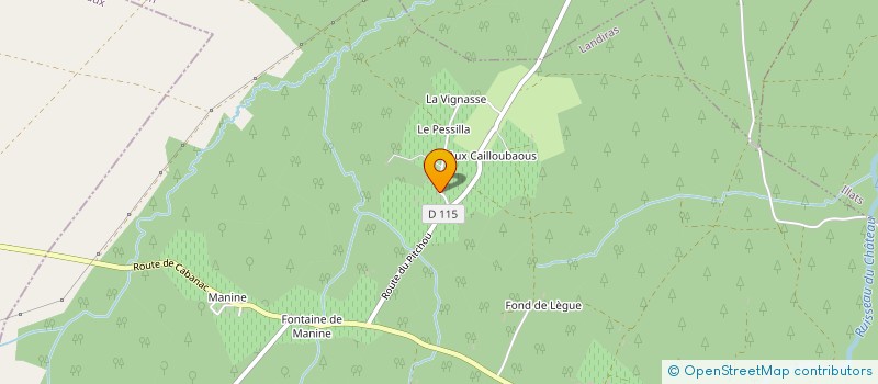 localisation de l'entreprise CABANNES TP  LANDIRAS