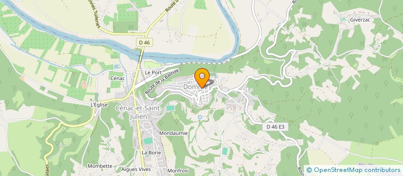 localisation de l'entreprise CABANOIX ET CHATAIGNES  DOMME