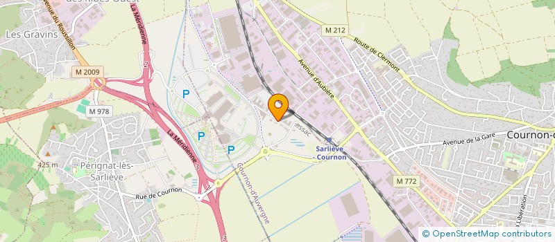 localisation de l'entreprise CABAP  COURNON-D'AUVERGNE