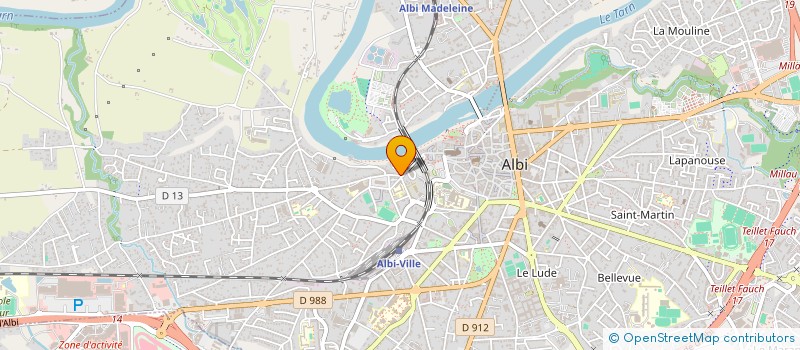 localisation de l'entreprise CABARE'RA à ALBI