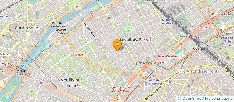 localisation de l'entreprise CABARET CONSEILS à LEVALLOIS-PERRET