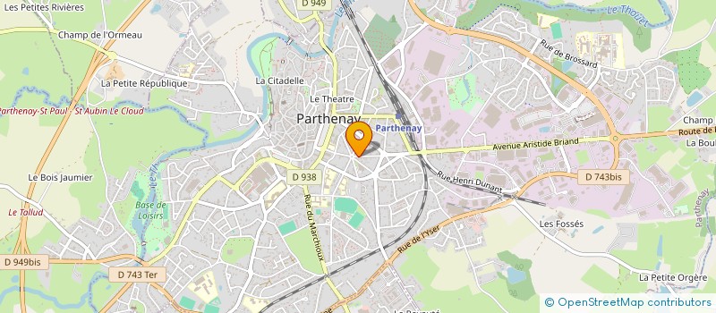 localisation de l'entreprise CABARET DE NUIT EDWARD'S  PARTHENAY