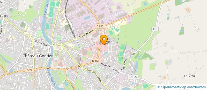 localisation de l'entreprise CABARET LE LIVE  CHATEAU-GONTIER-SUR-MAYENNE