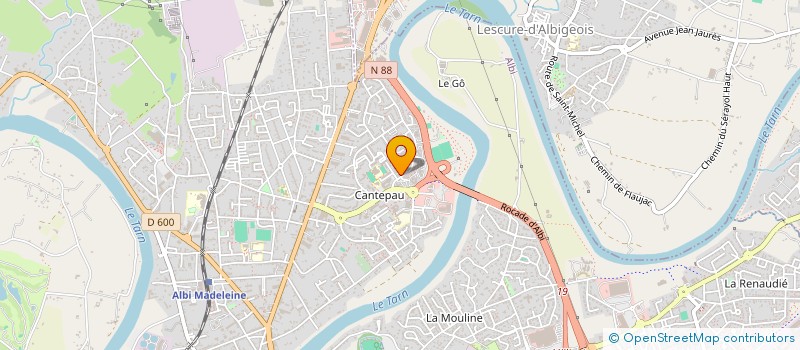 localisation de l'entreprise CABARET NEWS à ALBI