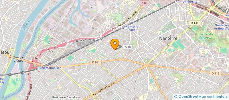 localisation de l'entreprise CABARET RICHARD - LORY SOLENE  NANTERRE