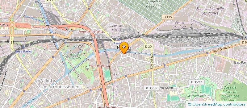 localisation de l'entreprise CABAS JUMO  PANTIN