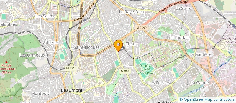 localisation de l'entreprise CABAS SACK  PONT-DU-CHATEAU