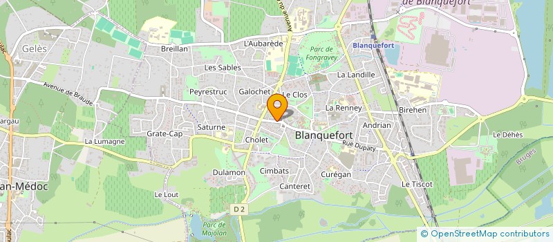 localisation de l'entreprise CABASAN à BLANQUEFORT