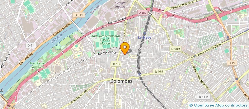 localisation de l'entreprise CABASTEL  COLOMBES