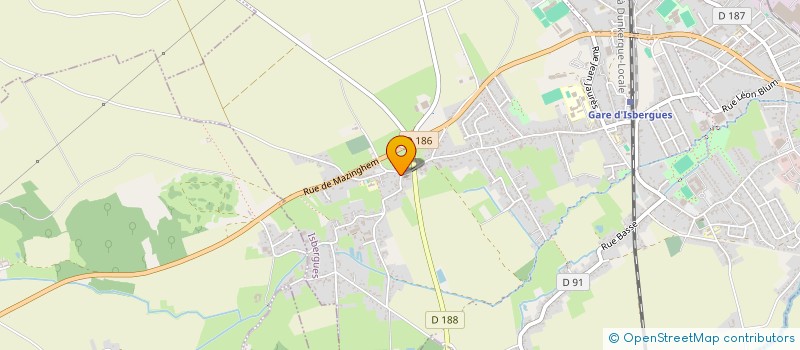 localisation de l'entreprise CABATON  ISBERGUES