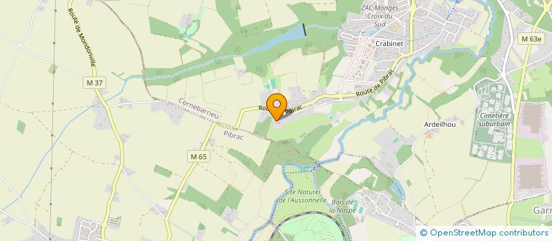 localisation de l'entreprise CABAU VOYAGES LIAISONS REGIONALES  CORNEBARRIEU