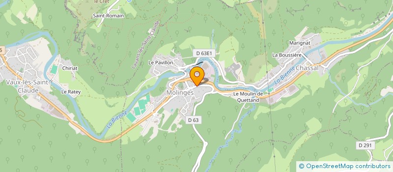 localisation de l'entreprise CABAUD HOLDING à CHASSAL-MOLINGES