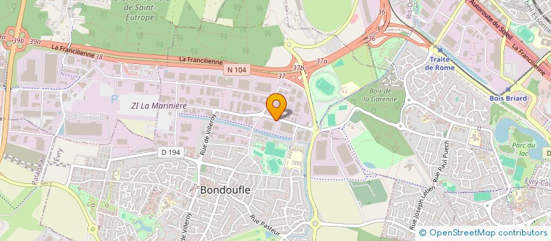 localisation de l'entreprise CABAX à BONDOUFLE