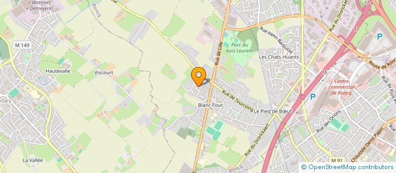 localisation de l'entreprise CABAYE CONSULTING FINANCES  RONCQ