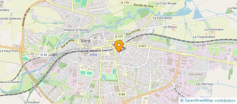 localisation de l'entreprise CABCHAT  VITRE