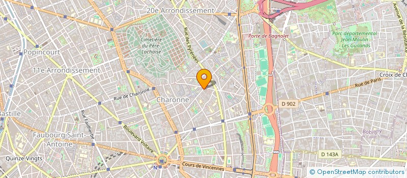 localisation de l'entreprise CABCOM  PARIS