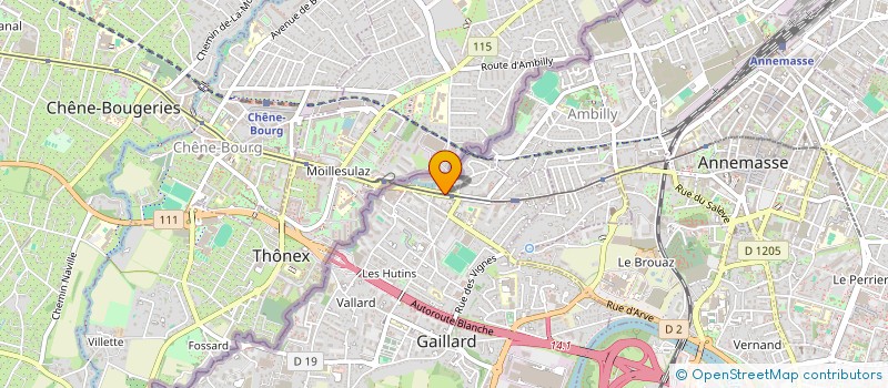 localisation de l'entreprise CABDENT à GAILLARD