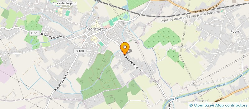 localisation de l'entreprise CABE  MONTBETON