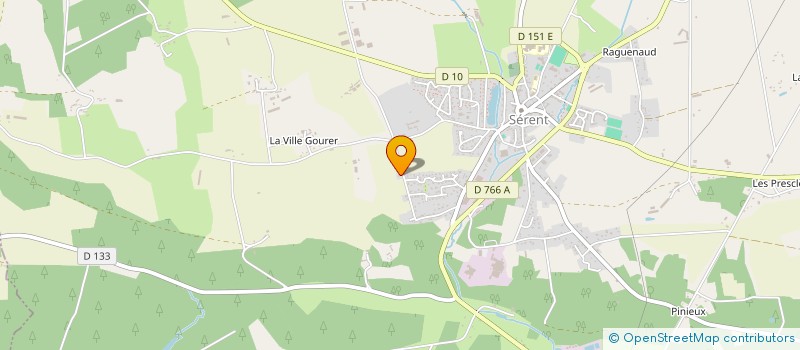 localisation de l'entreprise CABE IMMOBILIER  SERENT