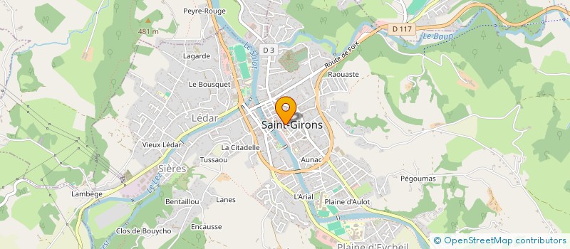localisation de l'entreprise CABEIL à SAINT-GIRONS