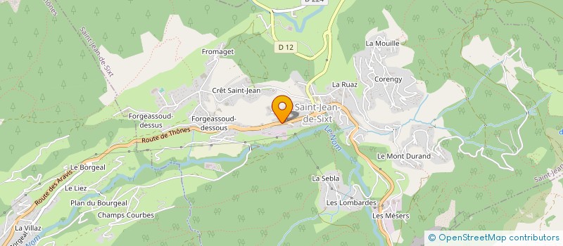 localisation de l'entreprise CABEL  LE GRAND-BORNAND