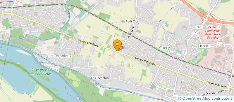 localisation de l'entreprise CABEL ET FILS CHECY à CHECY