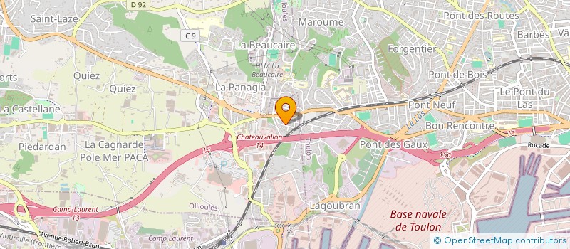 localisation de l'entreprise CABELA CONSTRUCTION  OLLIOULES