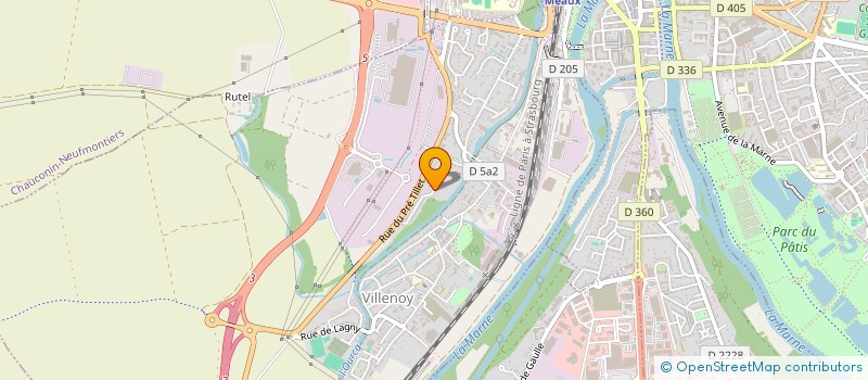 localisation de l'entreprise CABELICE  VILLENOY