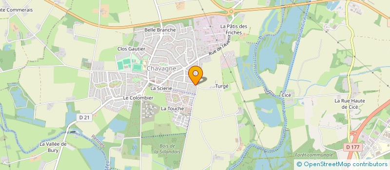 localisation de l'entreprise CABELLOU COMPAGNY  CHAVAGNE